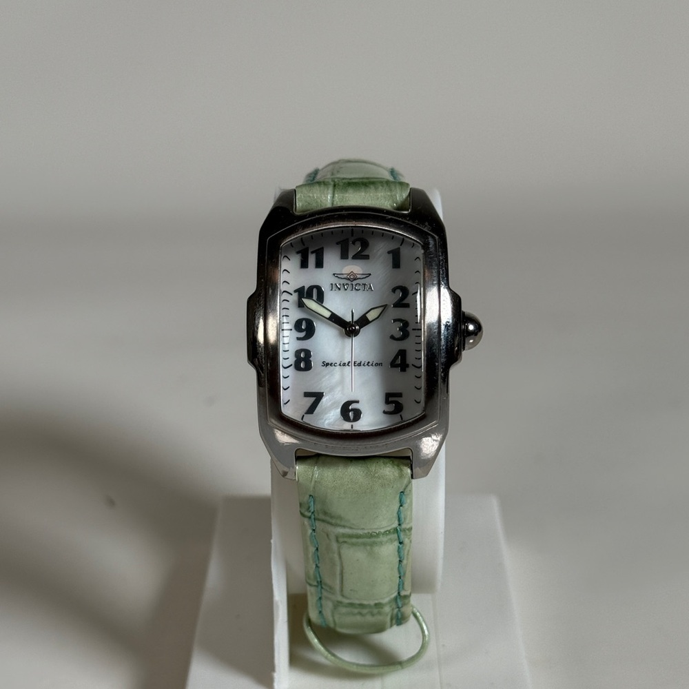 Invicta Lupah Special Edition Women's Watch | MOP Dial Mint Green Strap 5168